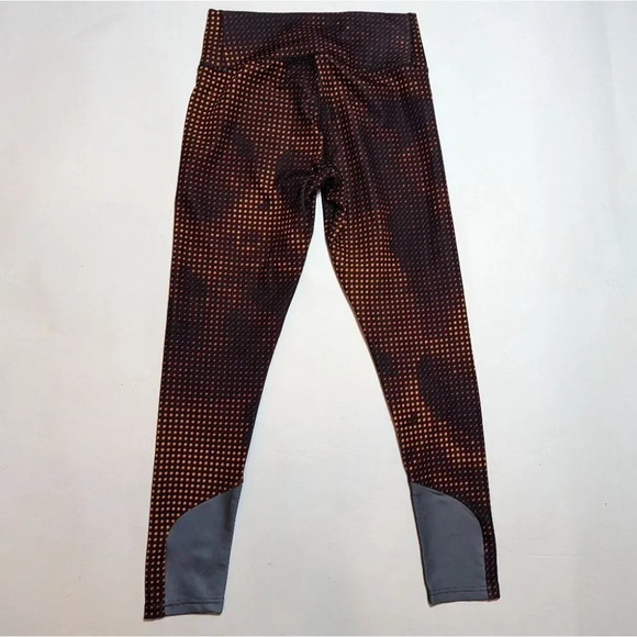 Adidas Tech Fit Medium Compression Climalite Workout Pants Small Woman's Orange - Picture 6 of 9